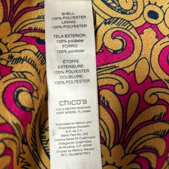 Chico’s Reversible Kimono Top Jacket Duster Silky Smooth Open Front Size 0 - S/4 - Picture 15 of 16